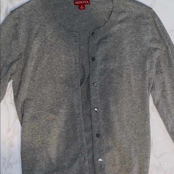 Merona grey cardigan - Picture 2 of 2